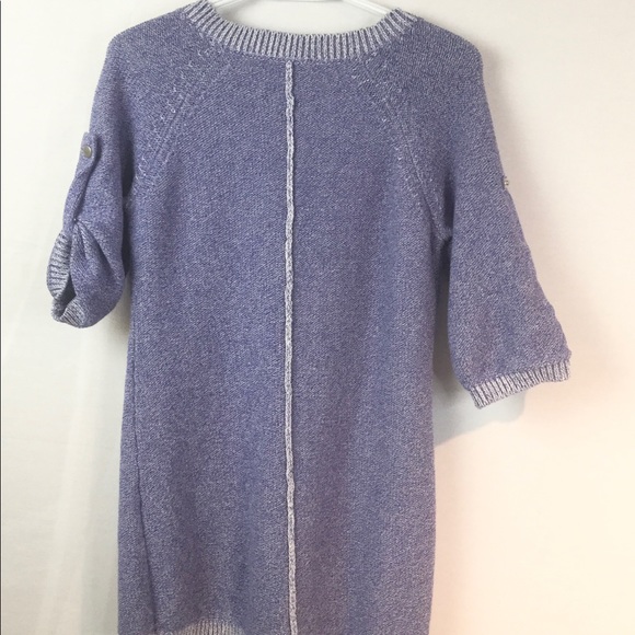 BCBG Maxazria knit sweater dress XS denim look - Picture 6 of 8